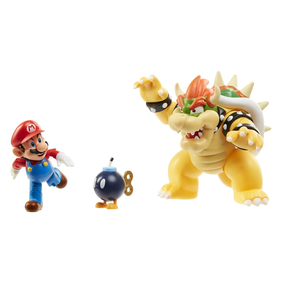 Super Mario Bowser vs Mario lekset med figurer och tillbehör