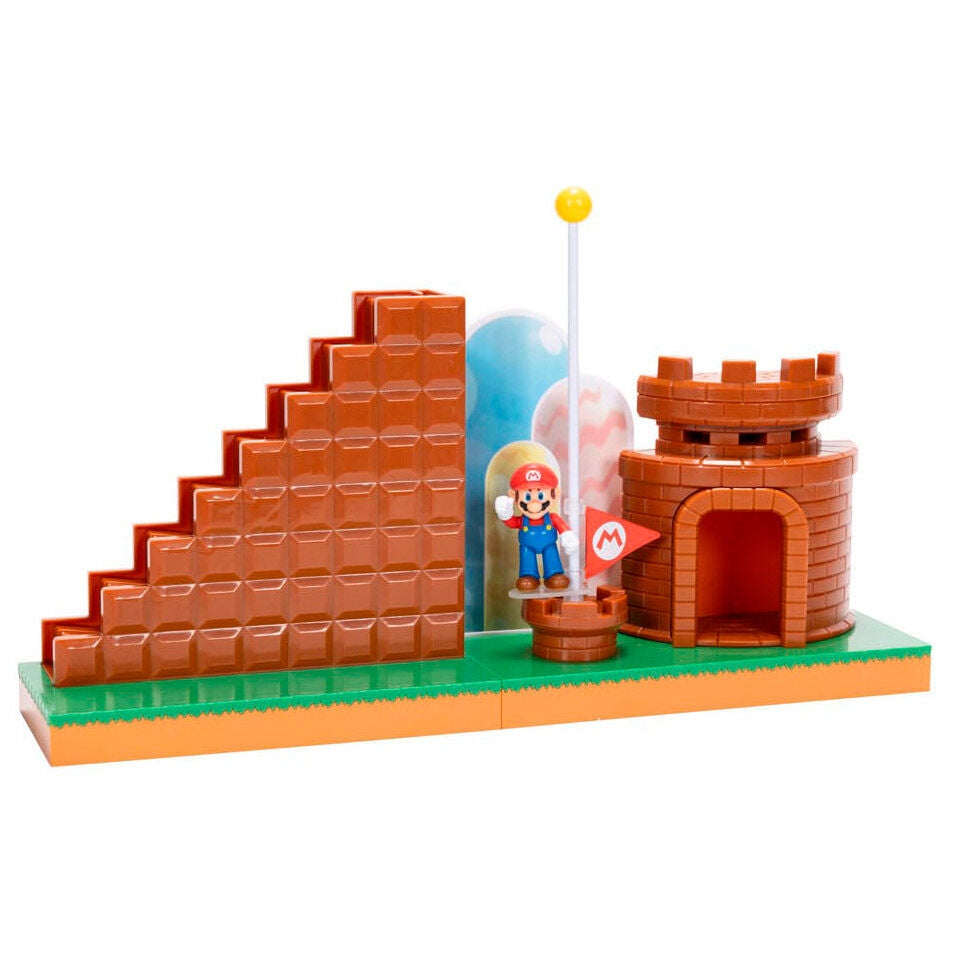 Super Mario Bros Level End-lekset med figurer och tillbehör