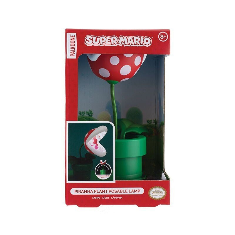 Super Mario Bros Piranha Plant Bordslampa, LED-ljus