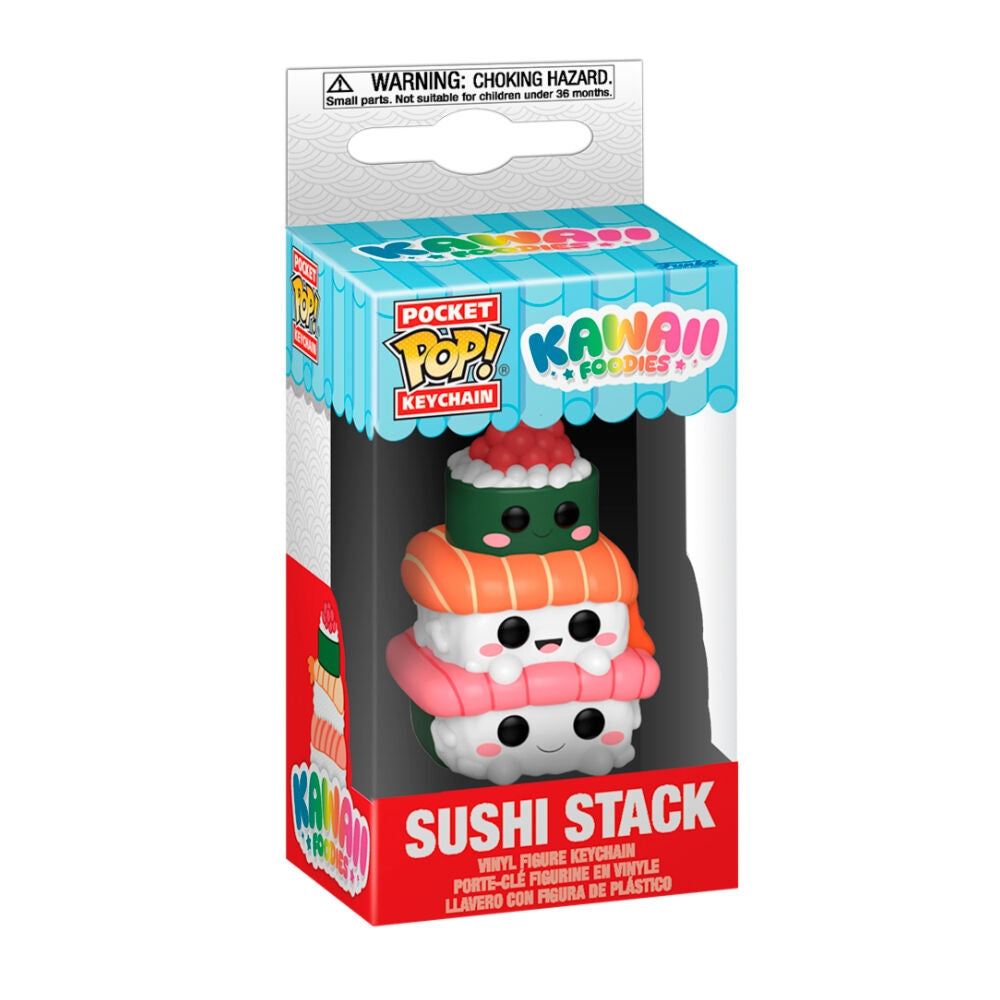 Sushi Stack Pocket POP-nyckelring - Kawaii Foodie Design