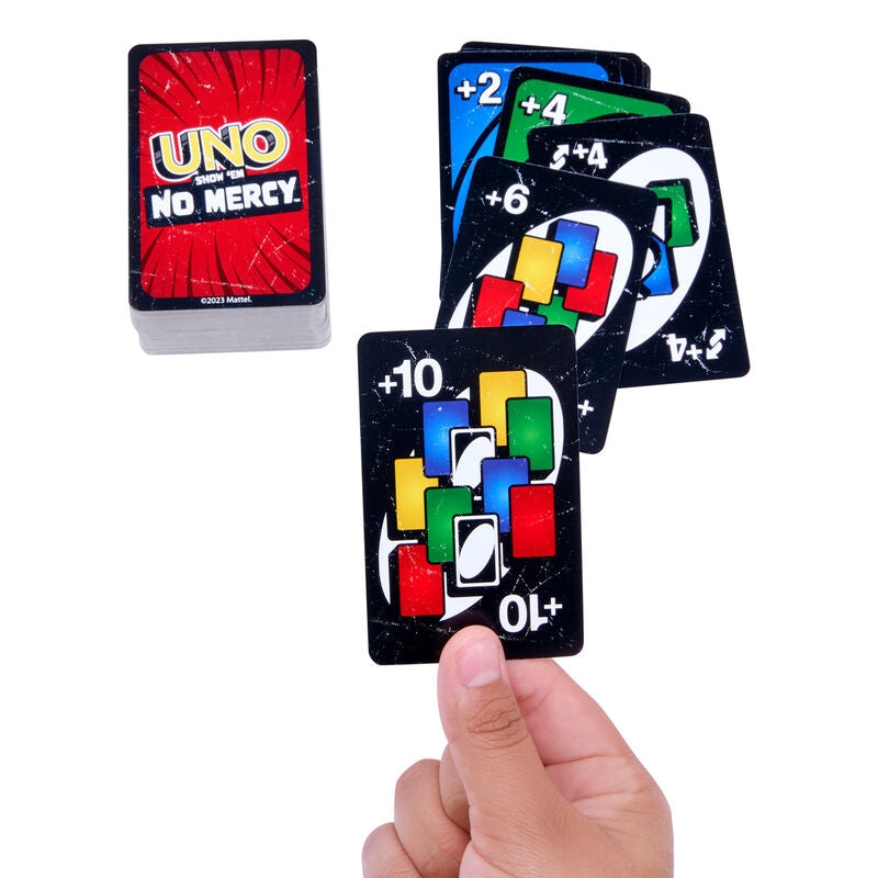UNO No Mercy Card Game - Klassiskt familjekul för 2-10 spelare