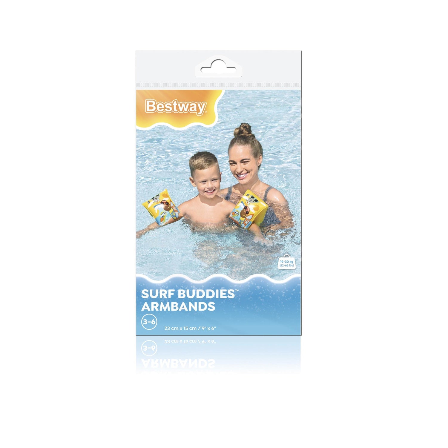 Uppblåsbara badredskap för barn, 23x15 cm, åldrar 3-6