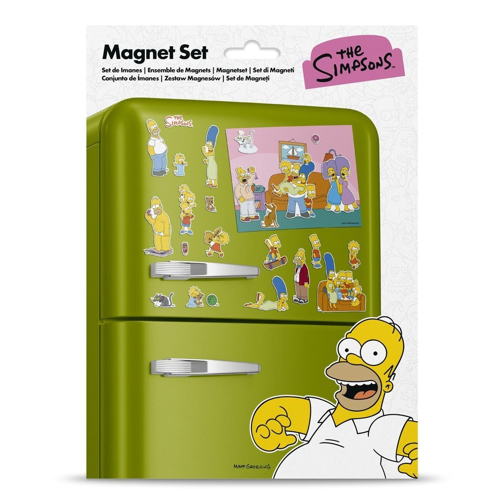 Utstansad magnetuppsättning med Simpsons-karaktärerna