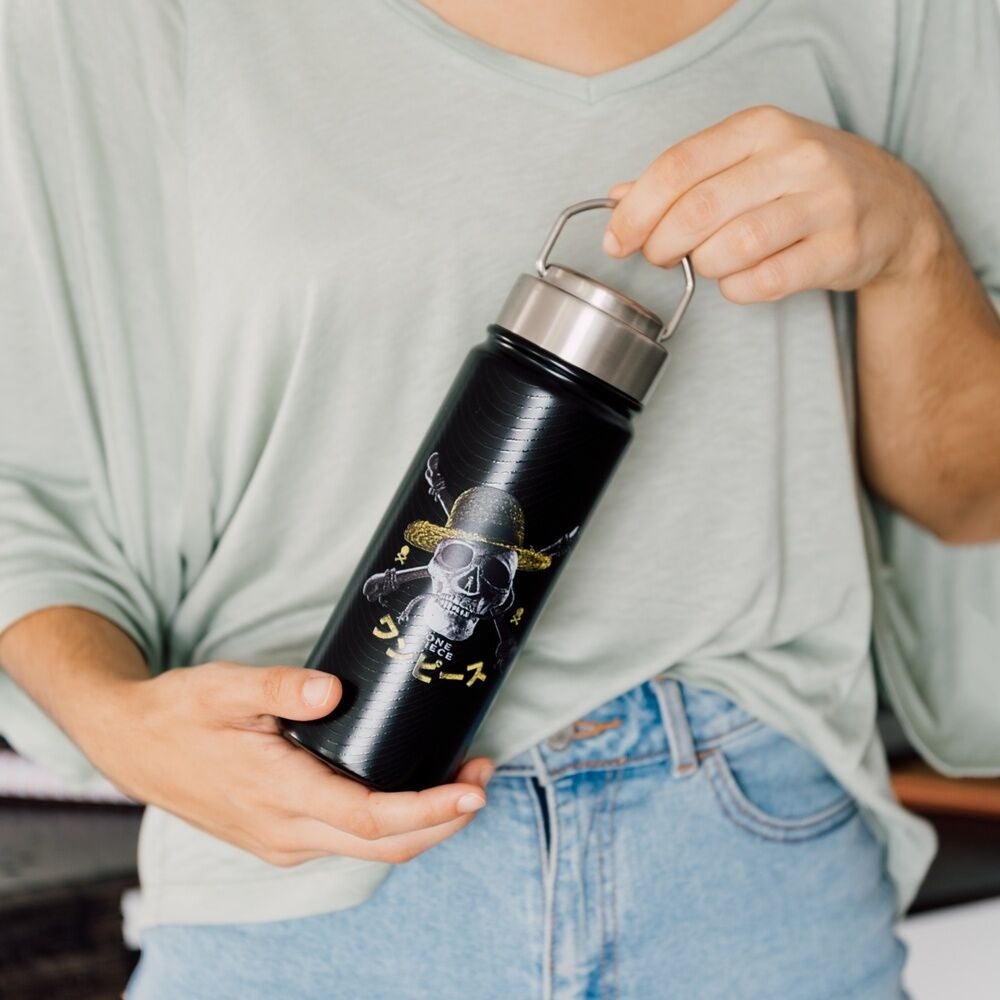 Vattenflaska i rostfritt stål 500 ml, hållbar och läcksäker