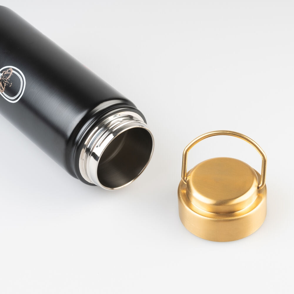 Vattenflaska i rostfritt stål 500 ml, hållbar och läcksäker