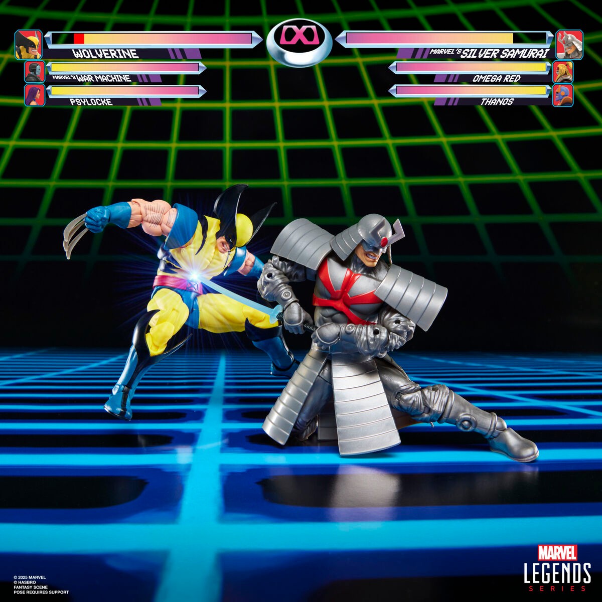 Wolverine & Silver Samurai Actionfigurer Set, 15 cm hög