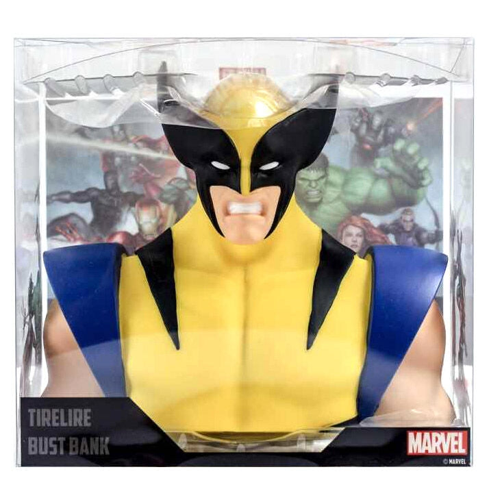 Wolverine Sparkassebyst, 20 cm, X-Men samlarfigur
