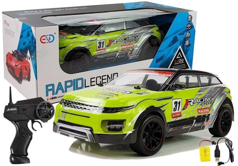 1:10 Grön R/C SUV - High-Speed Off-Road Adventure