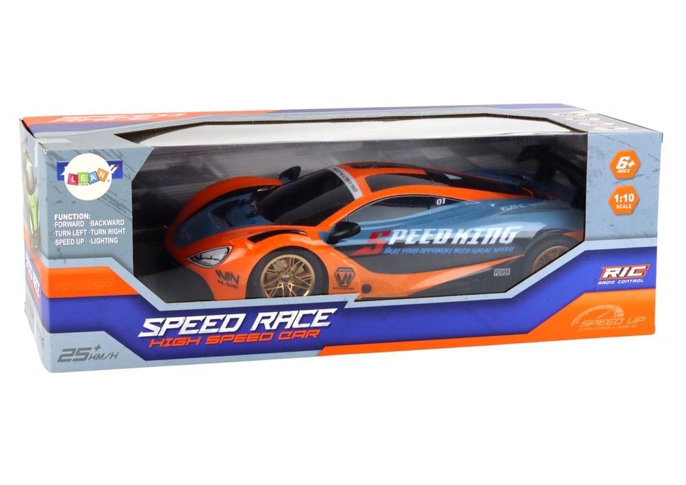 1:10 Orange RC Sportsvogn - 25 km/t Hastighed, LED-lys