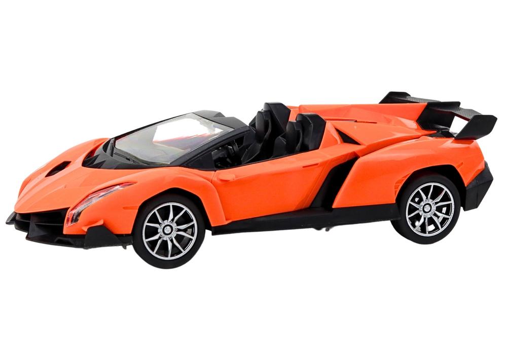 1:16 Orange RC Sports Car - Realistiskt, snabbt, hållbart roligt