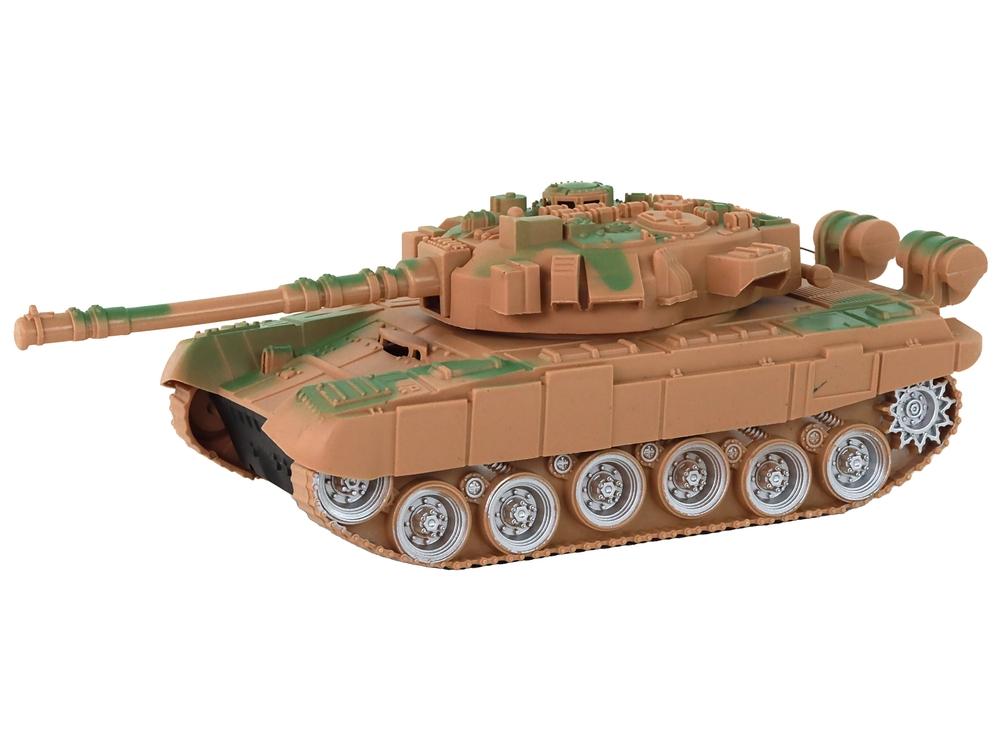 1:18 R/C Sand Tank: Lys, lyde, fuld kontrol, 27MHz