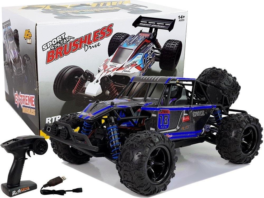 Skala 1:18 Blue Off-Road RC Buggy - 45 km/h Thrill