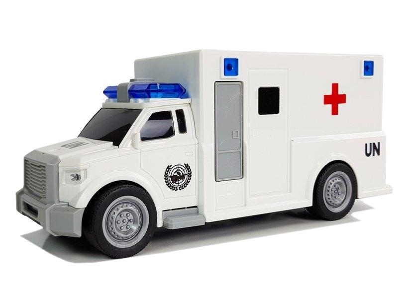 1:20 Friction Drive Ambulans med ljus och ljud för barn