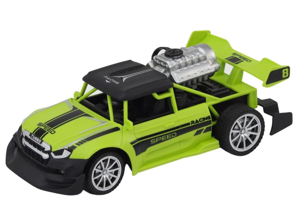 1:20 RC Car: Smoke, Lights, Green, Realistic Racing Fun