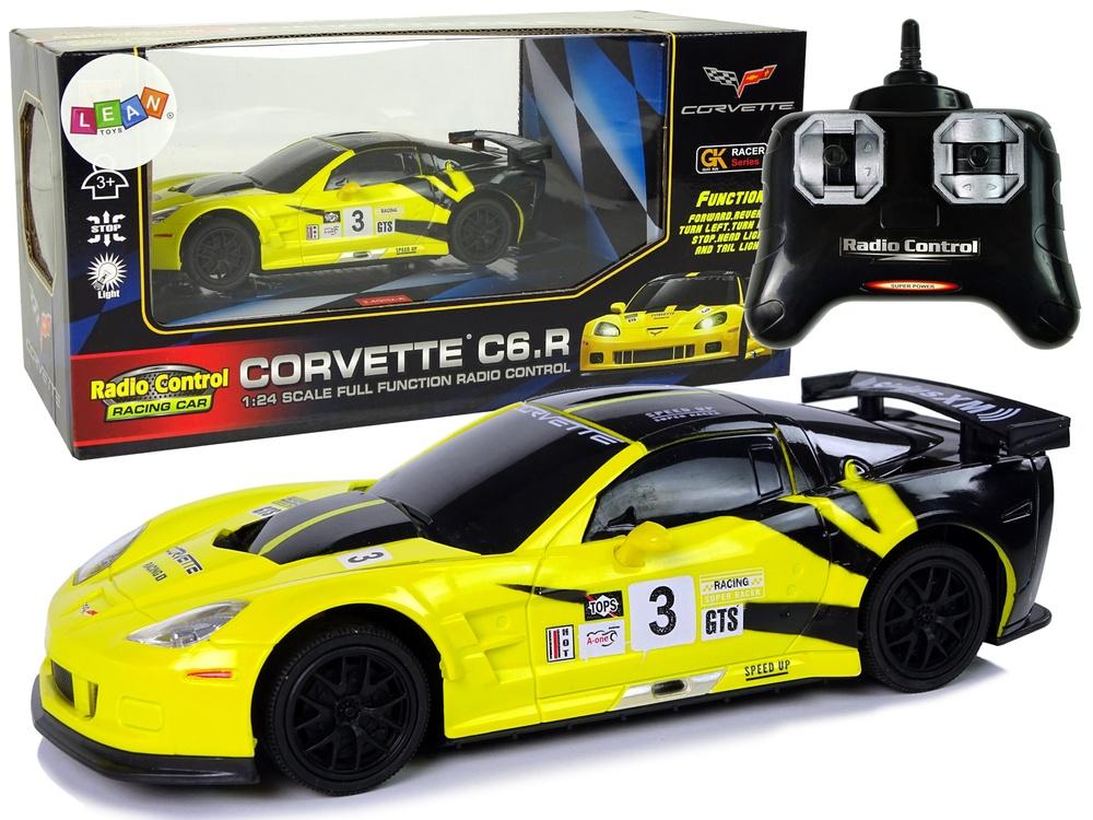 1:24 Corvette C6.RR/C - Gul, 2.4G, lys, realistisk sjov!