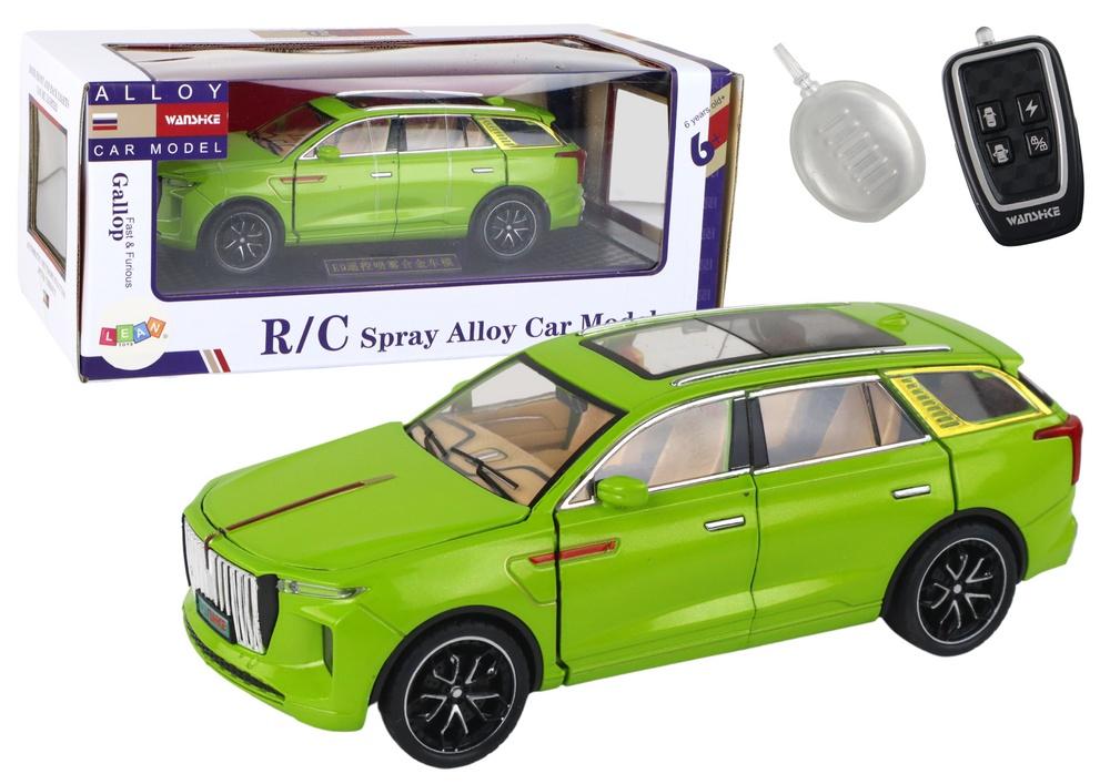 1:24 Green Aluminium RC Car: Realistiska ljud och rökeffekter