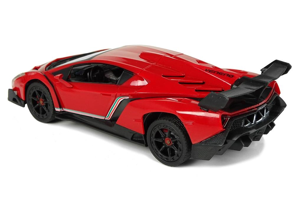 1:24 R/C Lamborghini Veneno Red - Realistiske lys og 2,4G-kontroll