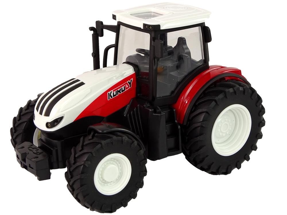 1:24 R/C traktor med lys og slitesterk metallkonstruksjon, 2,4 GHz kontroll