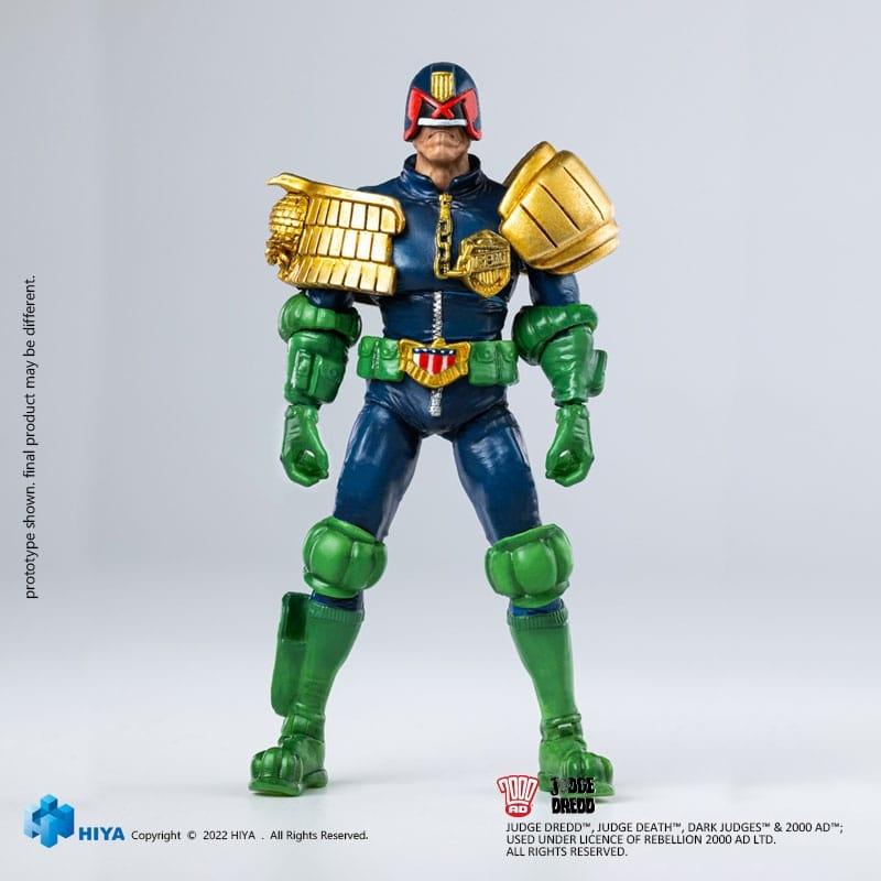 2000 AD Utsökt Mini Action Figur 1/18 Domare Dredd blickar in i näven på Dredd 10 cm