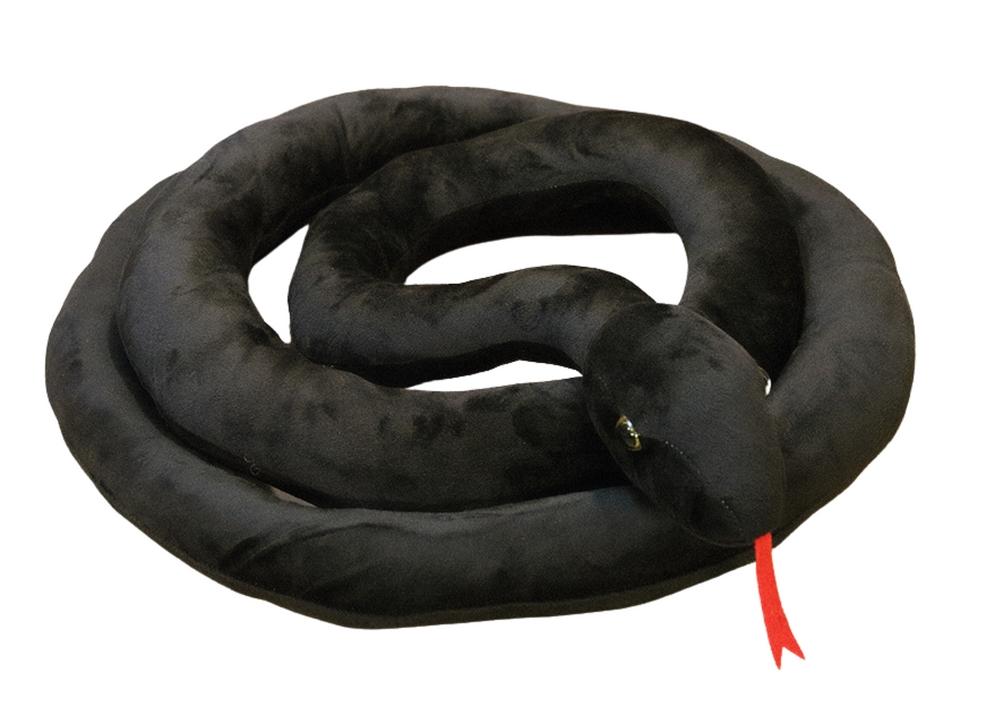 200 cm Plush Black Snake Mascot - Myk og CE-sertifisert