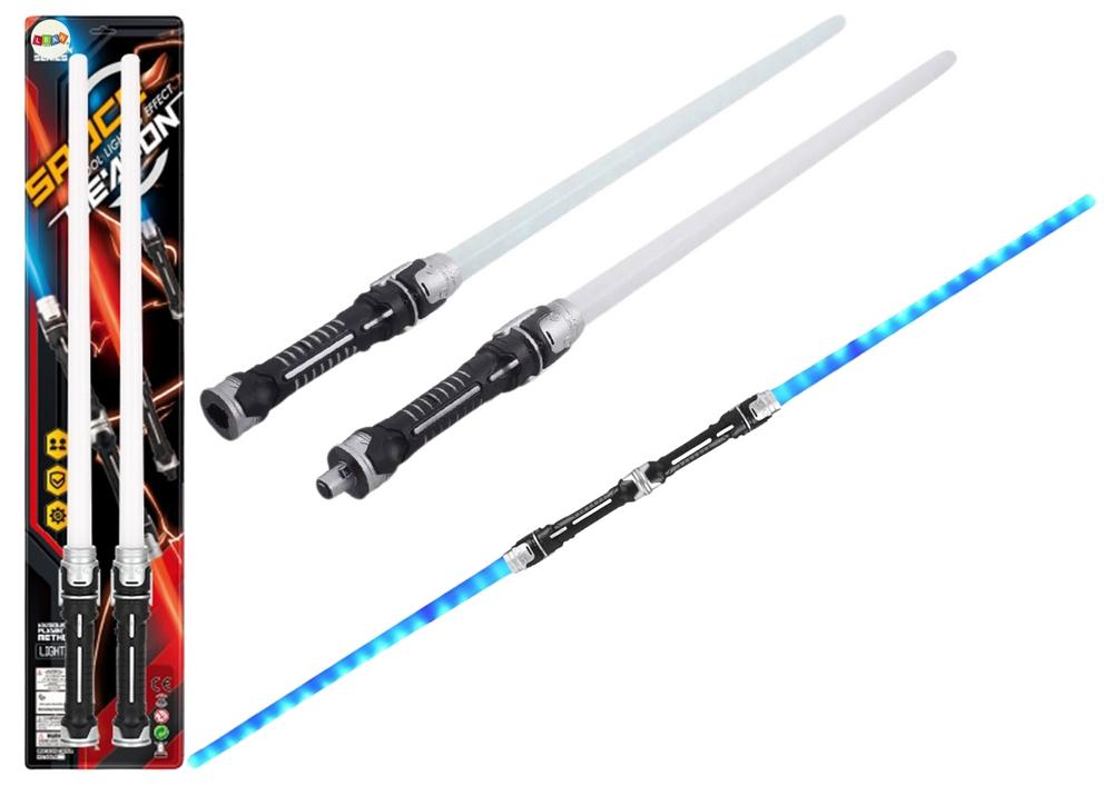 2-i-1 Space Lightsaber Sett: Blue Glow &amp; Epic Sounds