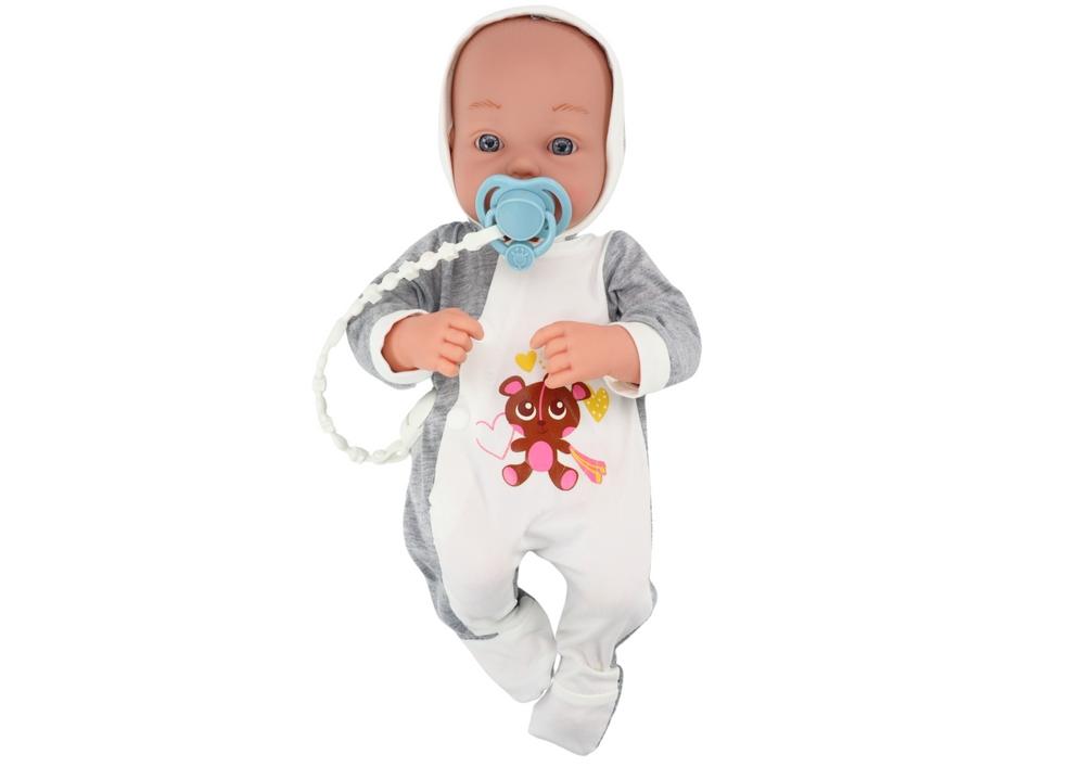 35 cm Baby Doll Sett med smokk, pledd og kropp