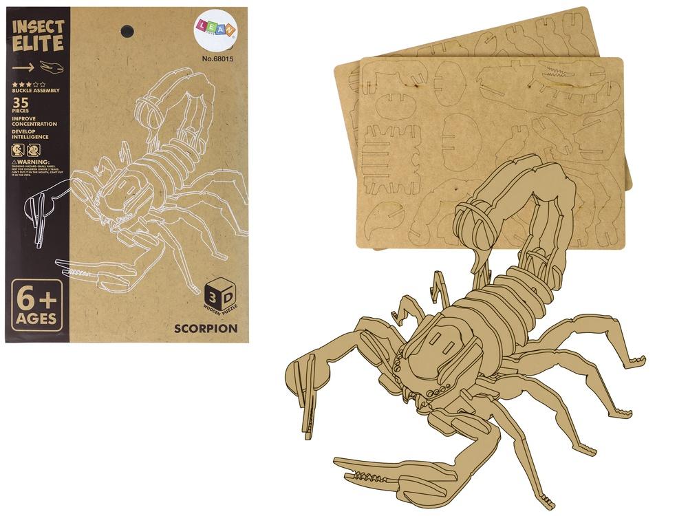 35-delers tre 3D Scorpion Puzzle - Pedagogisk moro