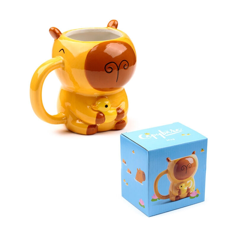 3D Capybara-mugg, unik design, perfekt present till djurälskare