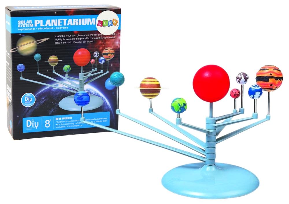 3D Solar System Kit: Montera, måla och glöd i mörkret