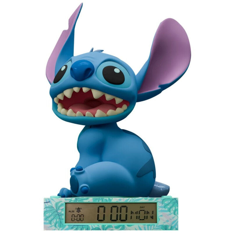 3D-lampa med väckarklocka, Disney Stitch Design