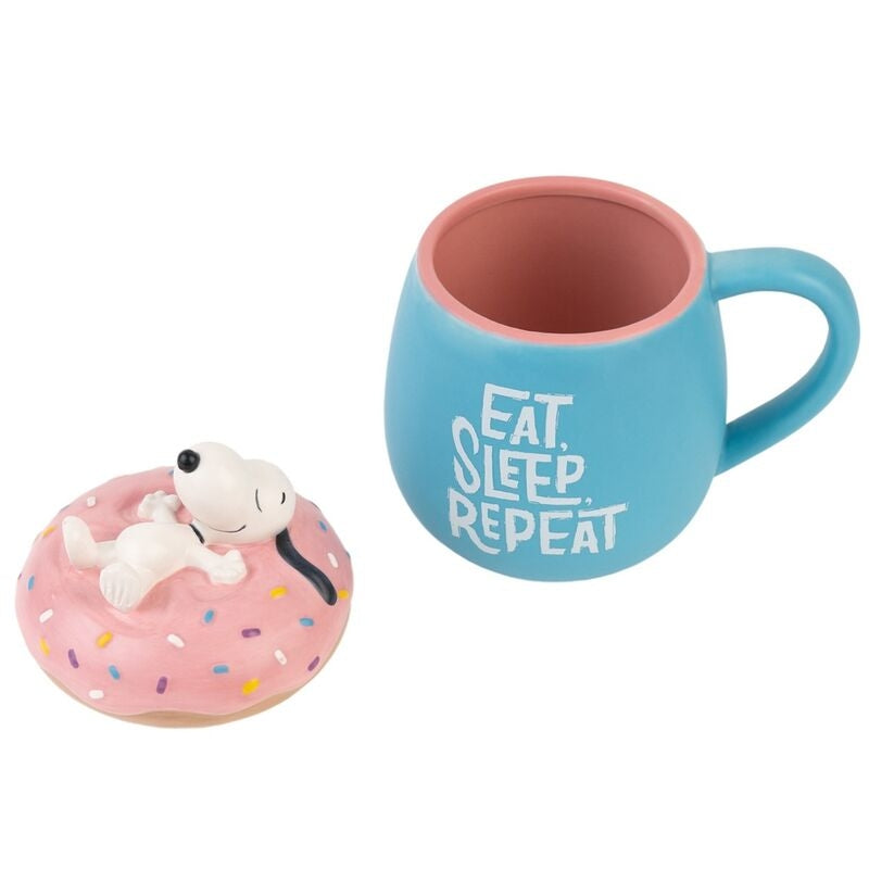 3D-mugg, 500 ml kapacitet, Eat Sleep Repeat Design