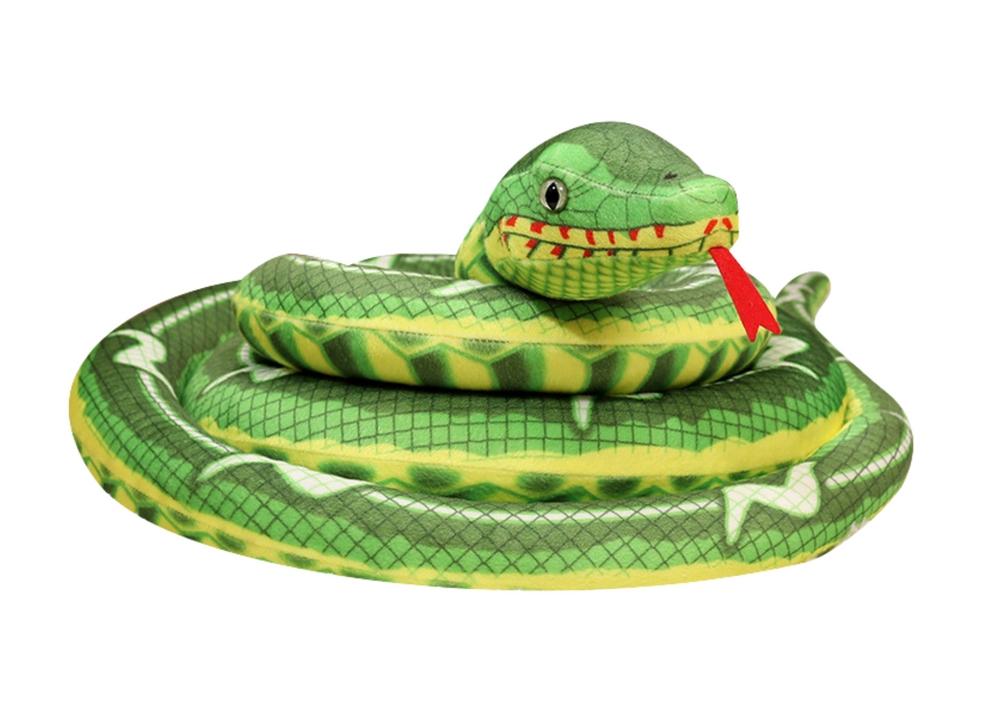 400 cm Green Snake Plush Mascot - Blød, CE-certificeret