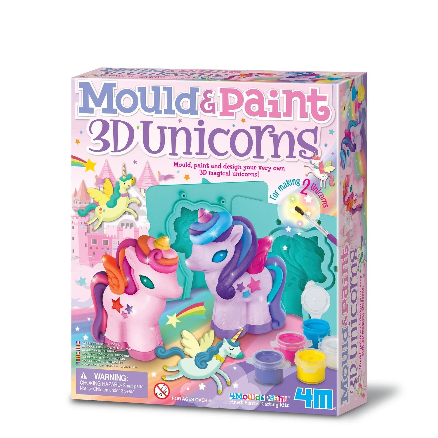 4M 3D Mold &amp; Paint DIY Sett Glitter Unicorns