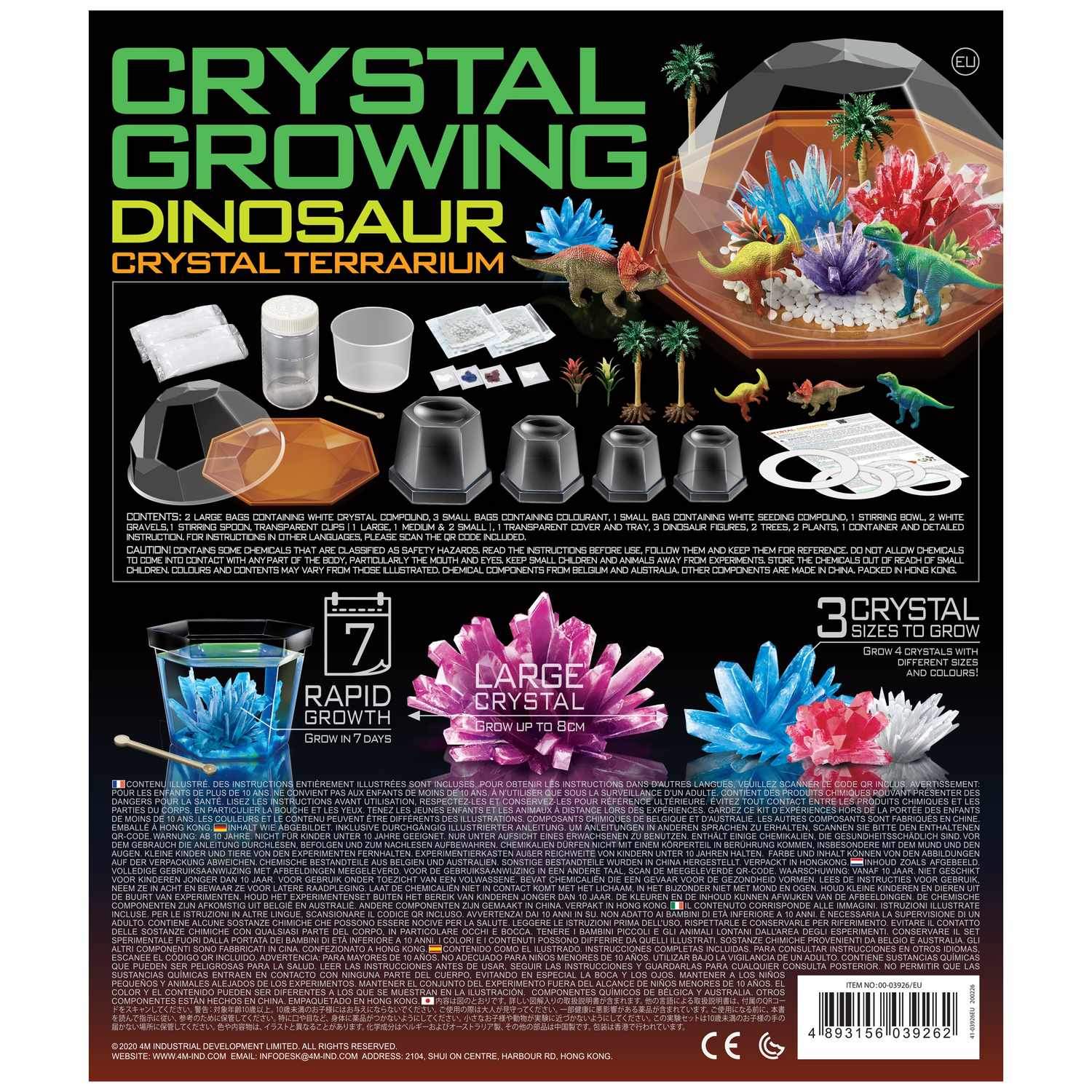 4M DIY Sett Dino Crystal Terrarium