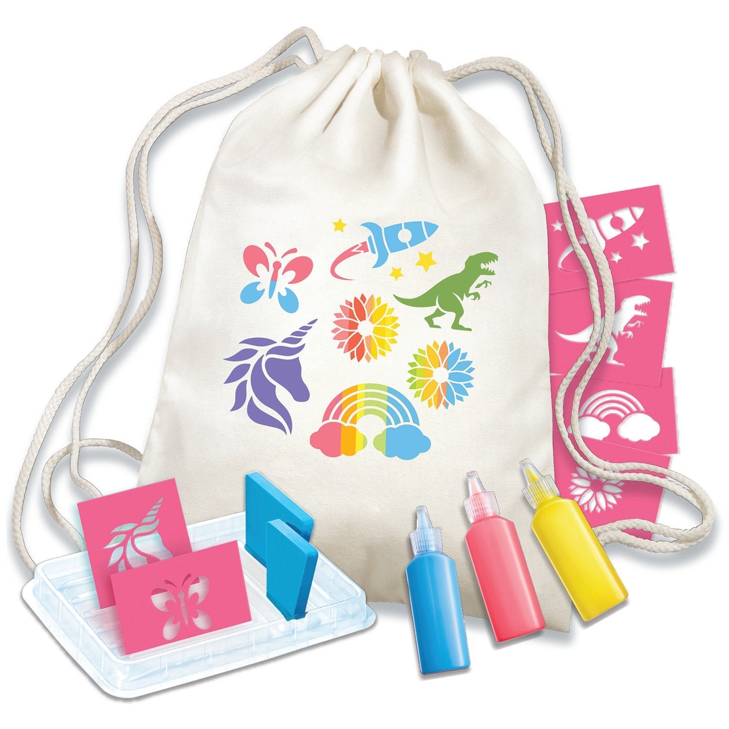 4M Kidzmaker DIY Sett Stencil Backpack Printing