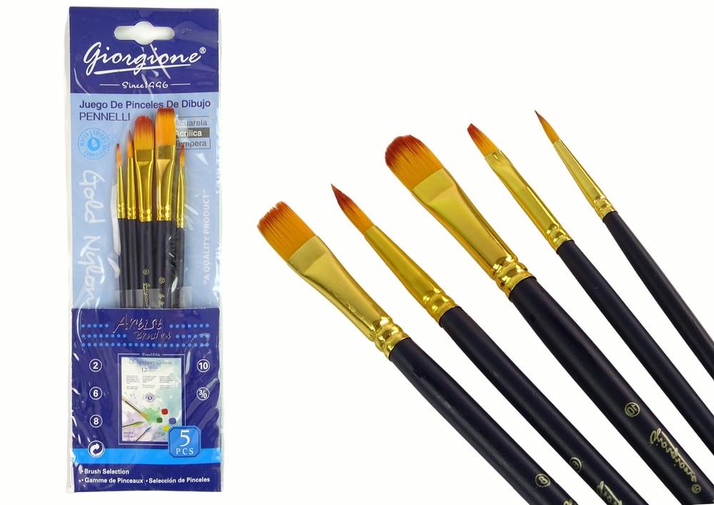 5-Shape Artist Brush Set: Precision, komfort och mångsidighet