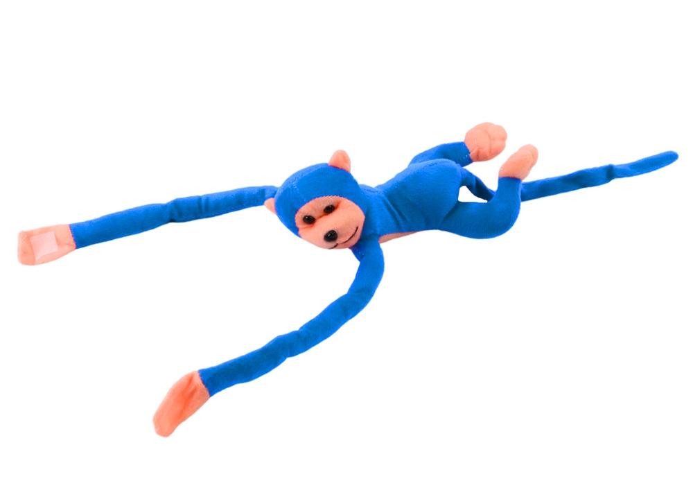 60 cm Blue Plys Monkey Mascot med lyd og velcro