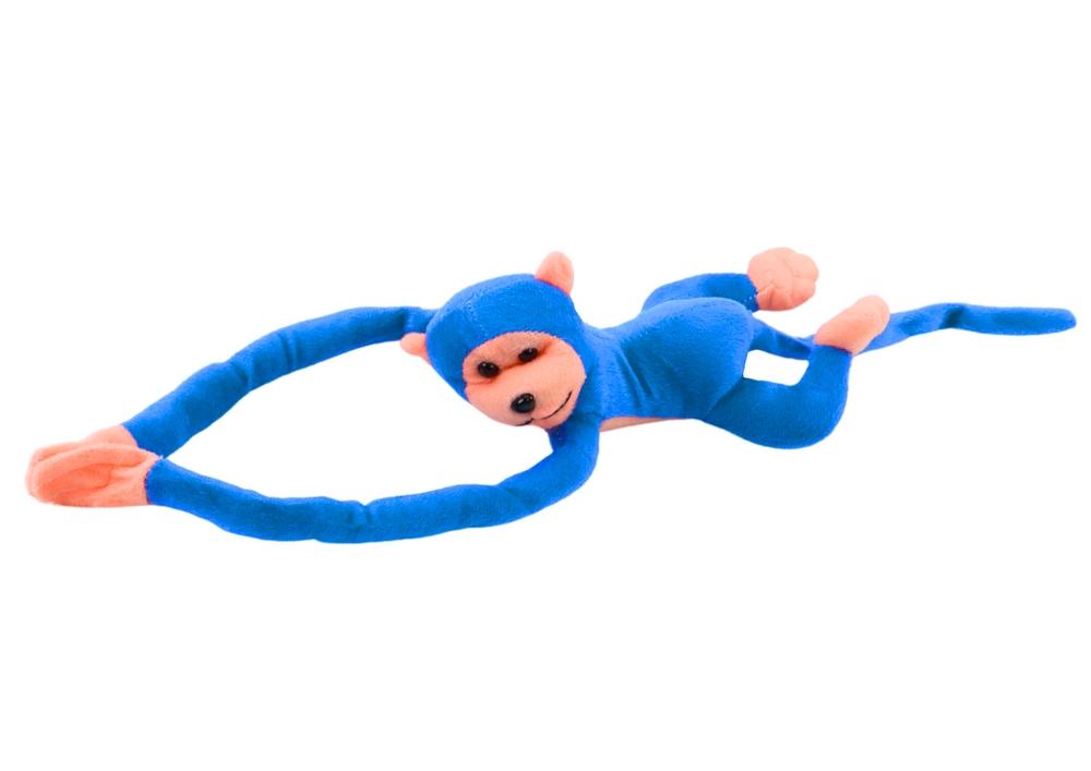 60 cm Blue Plys Monkey Mascot med lyd og velcro