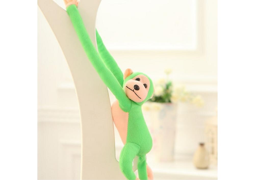 60 cm Green Plush Monkey Mascot med lyd og velcro