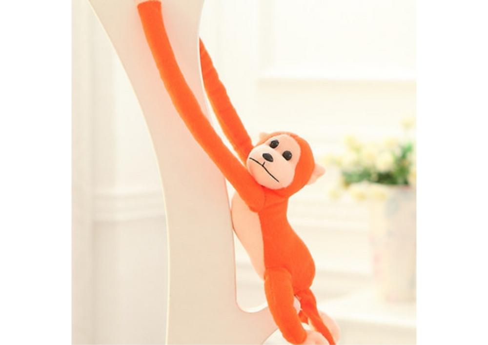 60 cm Plysch Monkey Mascot med ljud, kardborreband och charm