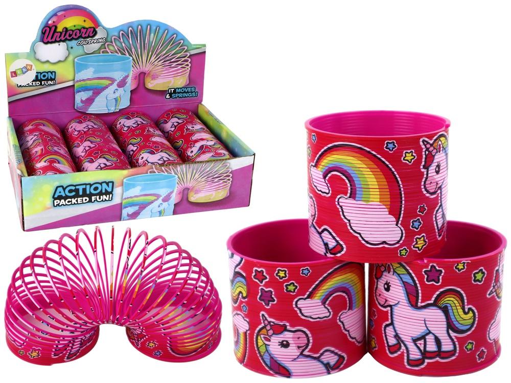 6 CM Pink Unicorn Rainbow Spring: Morsomt og stressfritt leketøy