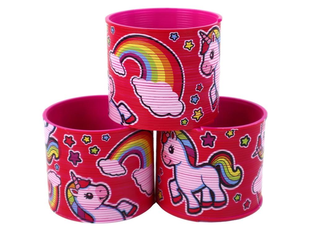 6 CM Pink Unicorn Rainbow Spring: Rolig och stressfri leksak