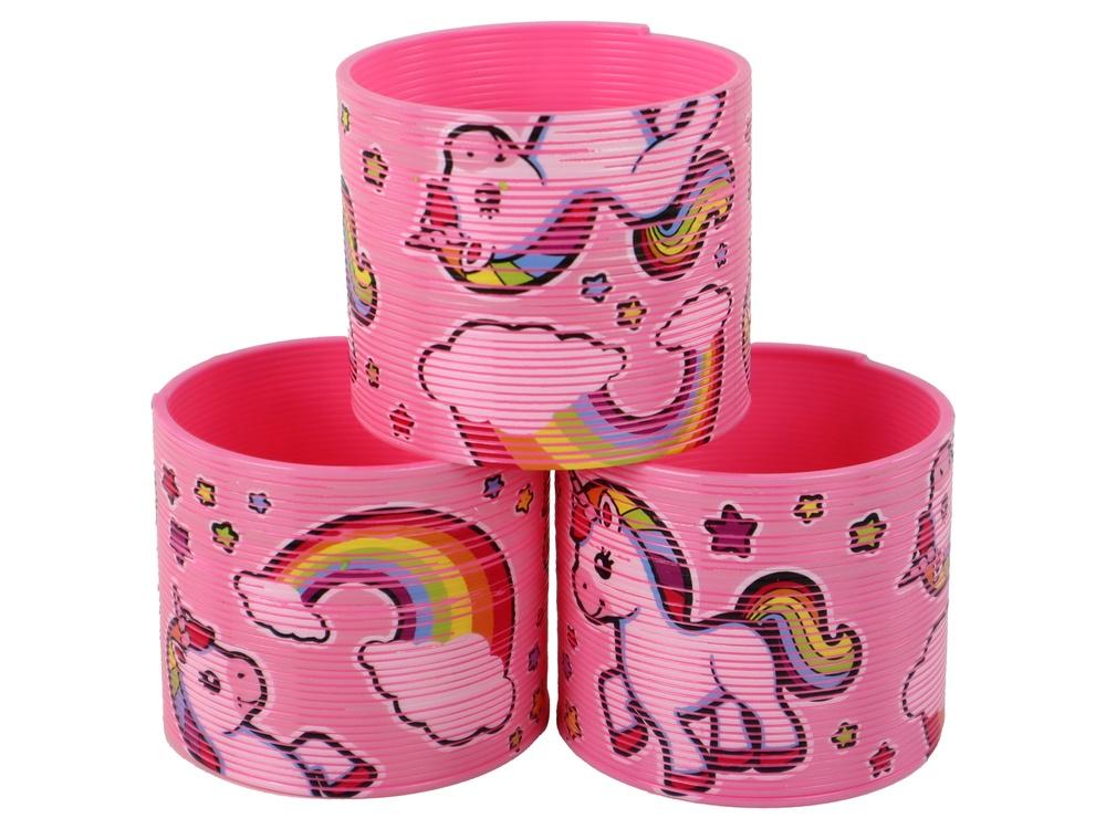 6 CM Pink Unicorn Rainbow Spring: Stress Relief & Fun Toy