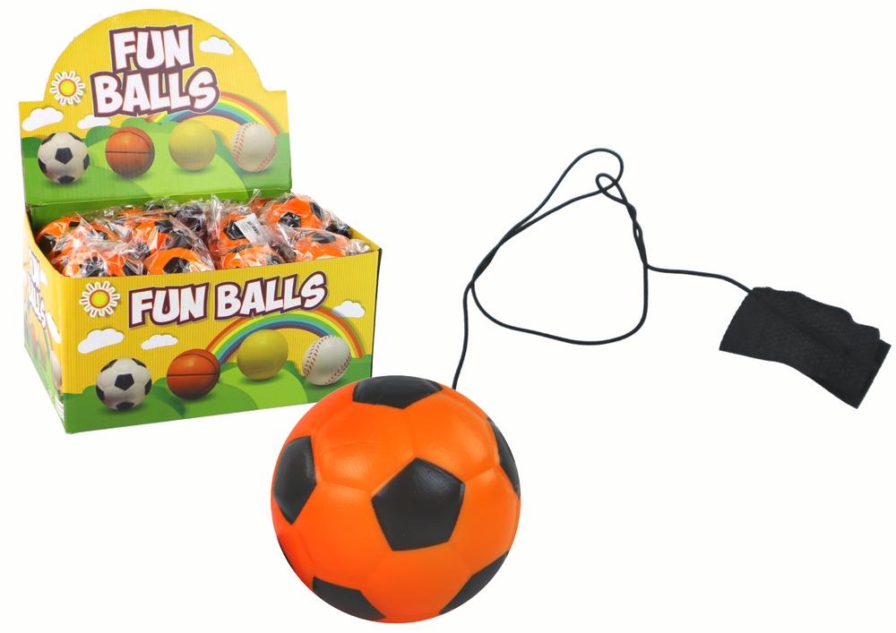 6 cm oransje PU-fotball med Jojo Eraser for utendørs moro