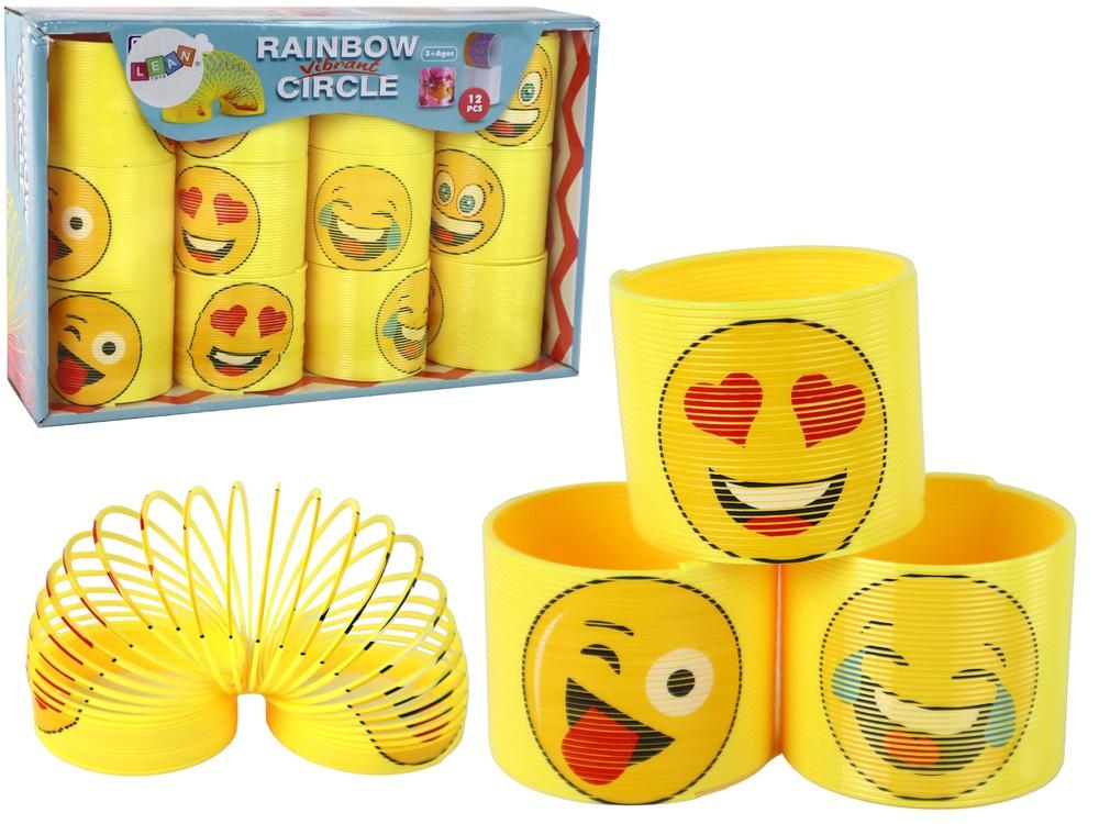 6 cm Yellow Emoji Spring: Moro, stressavlastning og avslapning