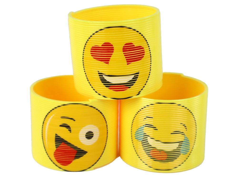 6 cm Yellow Emoji Spring: Moro, stressavlastning og avslapning