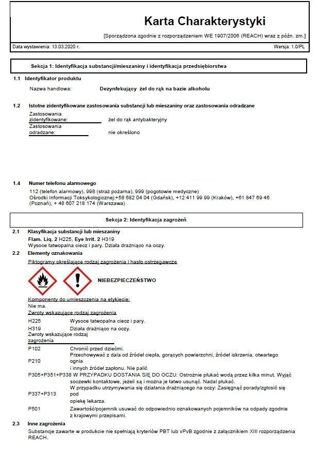 70% alkohol handdesinfektionsgel - 100ml