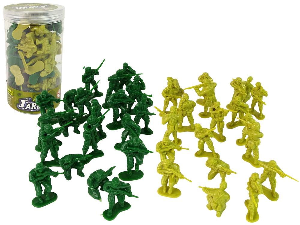 Actionfylt Green Soldiers Military Set for Kids