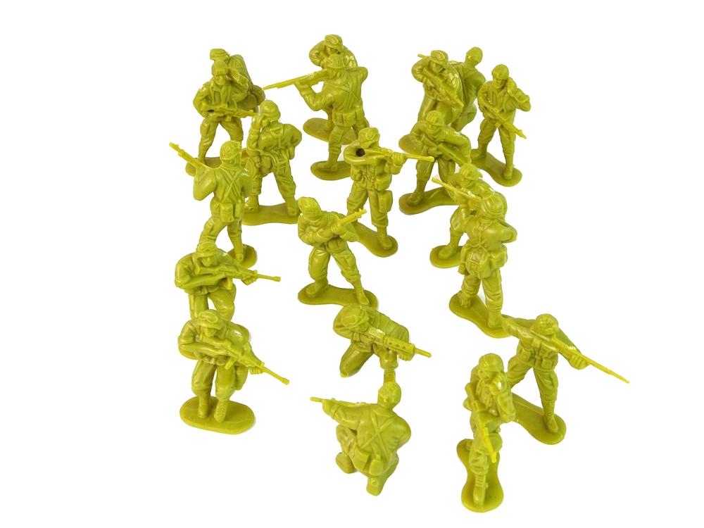 Actionfylt Green Soldiers Military Set for Kids