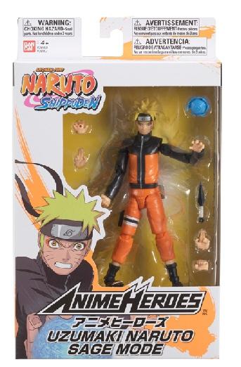 Anime Heroes Naruto Figur med tilbehør, 16 Cm - Uzumaki Naruto Sage Mode